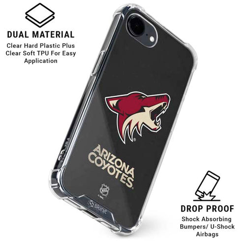 NHL Arizona Coyotes Distressed iPhone 16e Clear Case